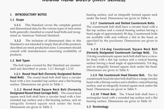 ASME B18.5 pdf free download