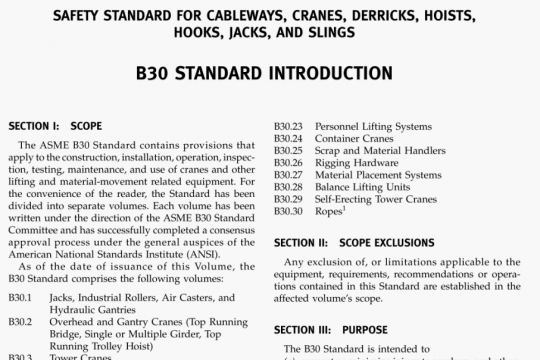 ASME B30.23 pdf free download