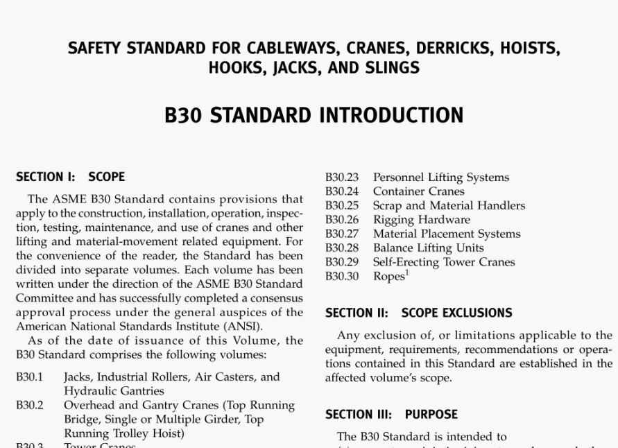 ASME B30.3 Pdf Free Download - ASME Standards List