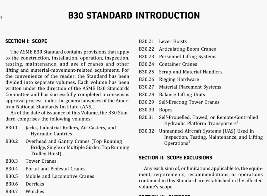 ASME B30.6 Pdf Free Download - ASME Standards List