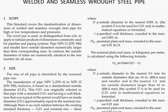 ASME B36.10M pdf free download