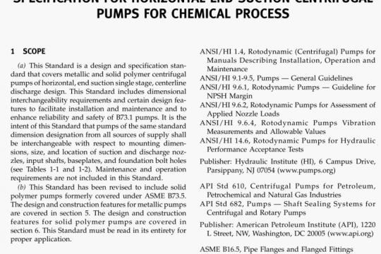 ASME B73.1 pdf free download