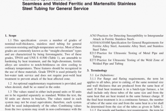 ASME SA-268 pdf free download